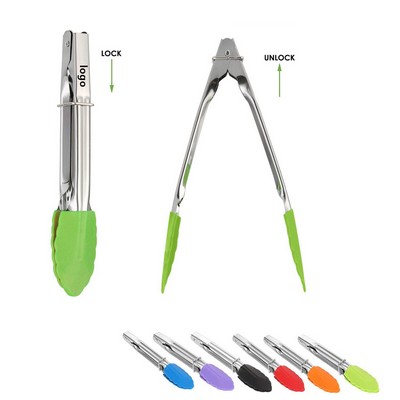 Silicone Kitchen Cooking Tongs for Salad Grilling Cooking