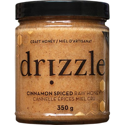 Drizzle Cinnamon Spiced Raw Honey- 12oz/350g