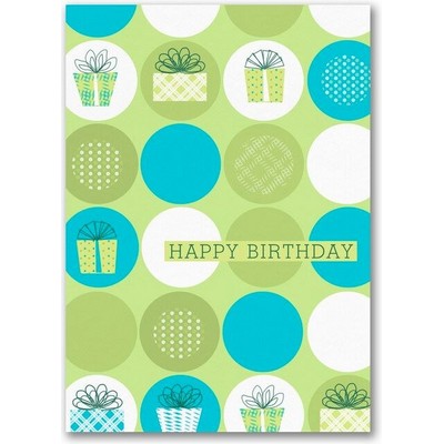 Patterned Presents Birthday Card