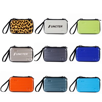 Hard Shell Cosmetics Case Bag for Toiletry Water resistant Crash Proof Hard Shell Mini Crossbody Bag