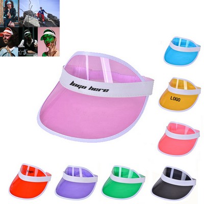 Transparent PVC Sun Visor Hat