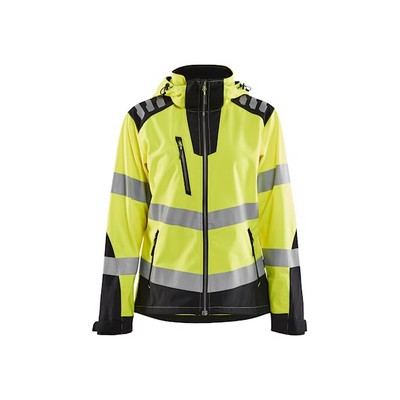 Blaklader Women's Hi-Vis Yellow Softshell Jacket