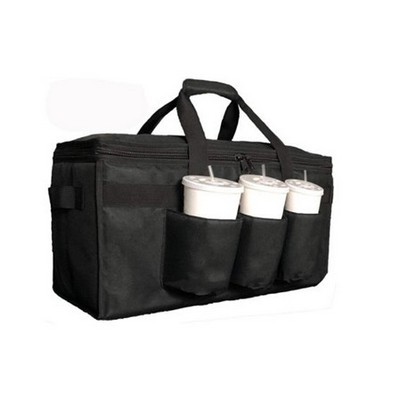 Insulated Food Delivery Bag w/Cup Holder