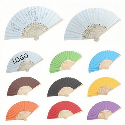 Custom Blank Paper Fan