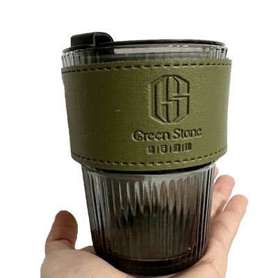 Premium Leather Koosize Sleeves for Hot Iced Drinking Cup,