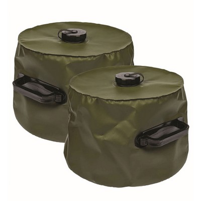 2 Pc Set- 10L Collapsible Water Tent Weight With Dual Handle, 500D PVC,