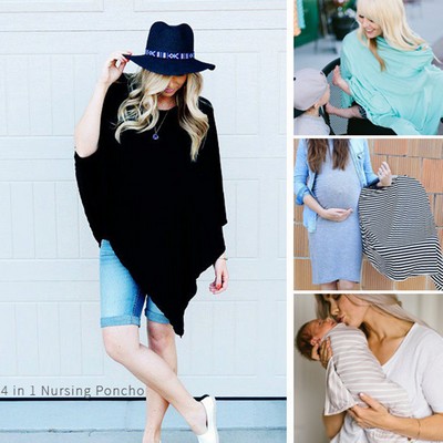 Nursing Cover for Breastfeeding - 360 Degree Privacy Poncho