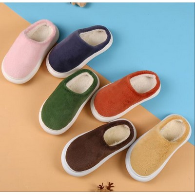 Round Head Cotton Children's Slippers