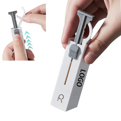 Portable Floss Pick Dispenser with 10 Floss