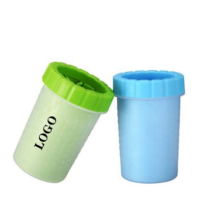 Silicone Portable Dog Paw Cleaner Cup (4.3"x3.5")