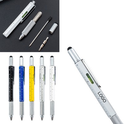 6 In 1 Multifunctional Ballpoint Pen