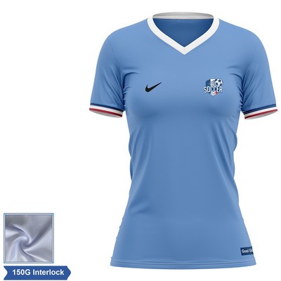 Women's Sublimation Soccer Jersey - 150G Interlock