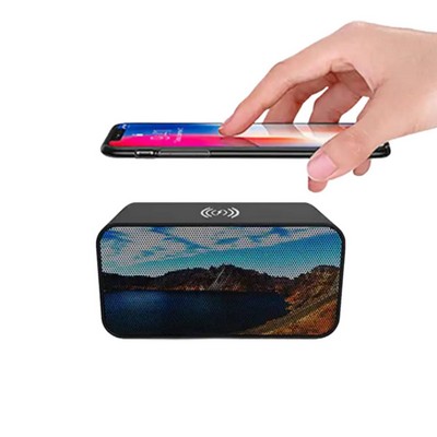 2 in 1 Bluetooth Speaker with Wireless Charger