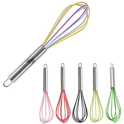 10 Inch Silicone Whisk Stainless Steel