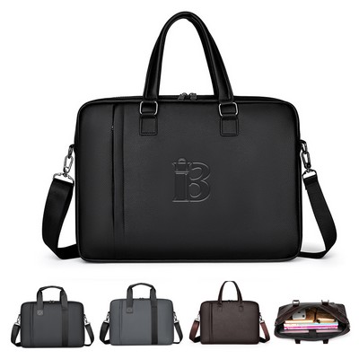 PU Leather Business Laptop Bag