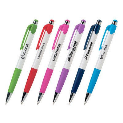 Mardi Gras Pen - White - Full Color