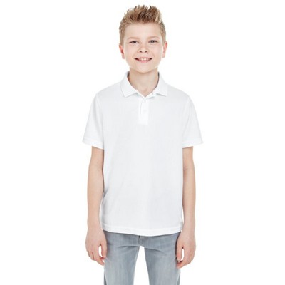 UltraClub Youth Cool & Dry Mesh Piqué Polo