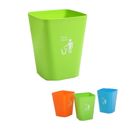 Plastic Open-Top Wastebasket Garbage Can