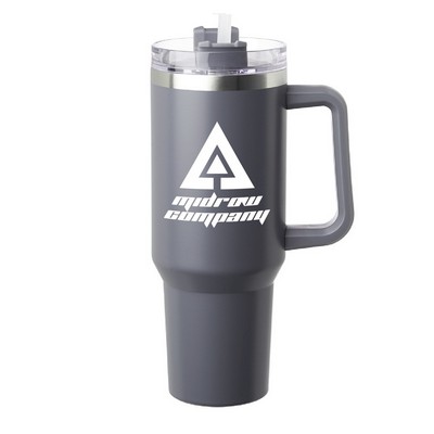 40 oz. Pinnacle Stainless Steel Travel Mug (1 Color Imprint)