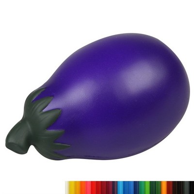 Foam Short Eggplant Stress Balls with Your Logo