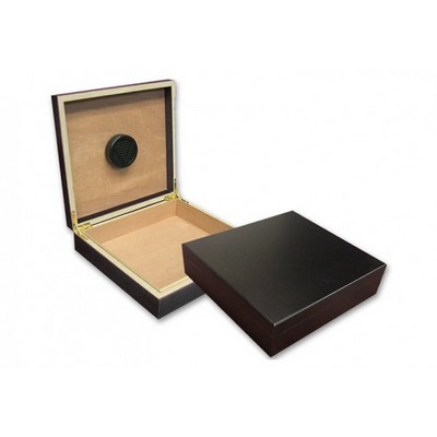 Chateau Black Cigar Humidor w/Humidifier