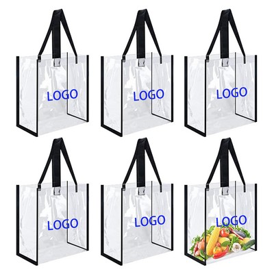 Clear Pvc Stadium Tote Bag