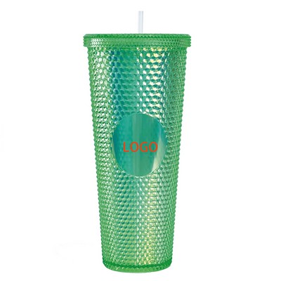 710ml Plastic Laser Large-capacity Hand Mug Durian Sippy Cup