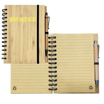 Bamboo Notebook and Pen