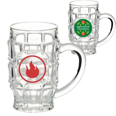 17.75 oz. Hamburgo Dimpled Tankards Glass Mugs