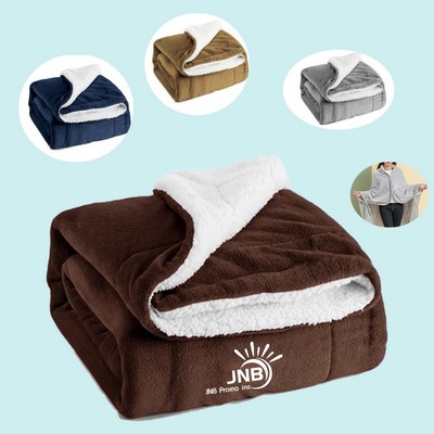 Fleece Micro Mink Sherpa Blanket