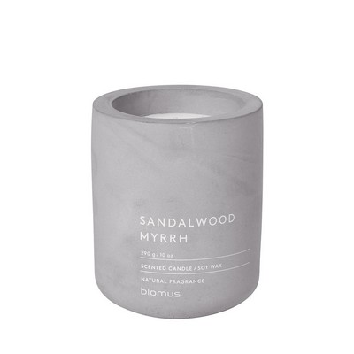 blomus Fraga Large Sandalwood Myrrh Candle in Concrete Container