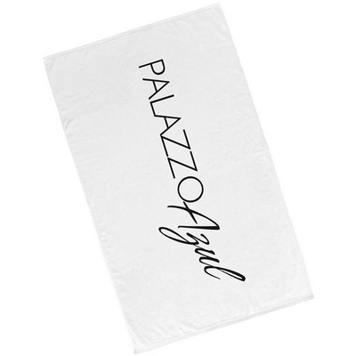 60" x 35" White Luxury Beach Towels