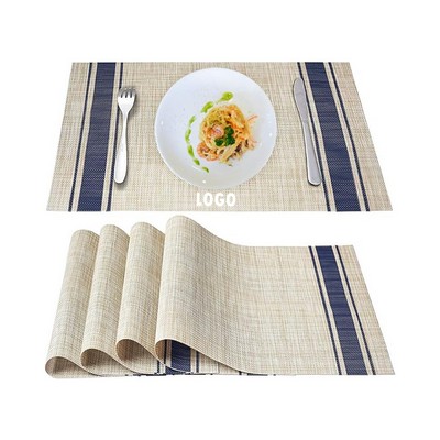 Cross Weave Woven Vinyl Place Mat