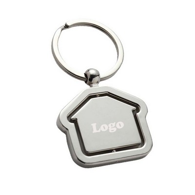 Spinning House Keychain