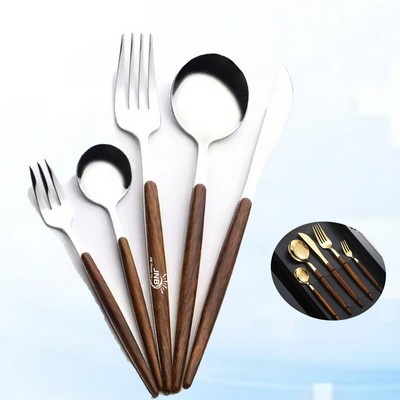 5-Piece Stainless Steel Utensil Set for Dining