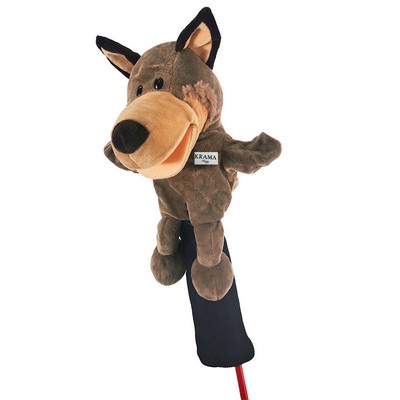 Golf Animal Plush Head Cover - Wolf