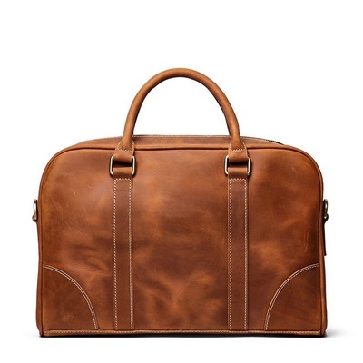 The Bjorn Vintage Leather Laptop Bag/Briefcase (15"x11"x4.3")