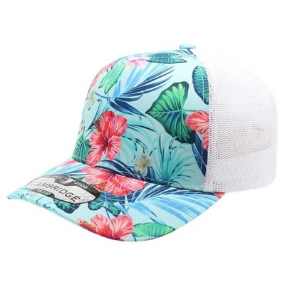 Pitbull Cambridge 5 Panel Mesh Back Floral Hat