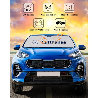 Custom Front Windshield Sun Shade (Extra Large Size)