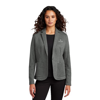 Ladies Relaxed Knit Blazer