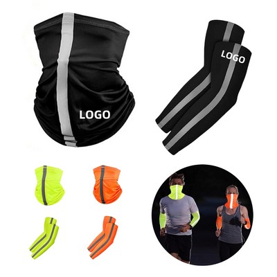 Summer Neck Gaiter And Arm Sleeves Set