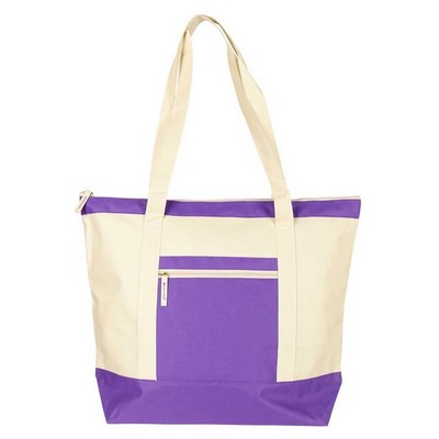 Nissun Zippered Poly-Tote Bag