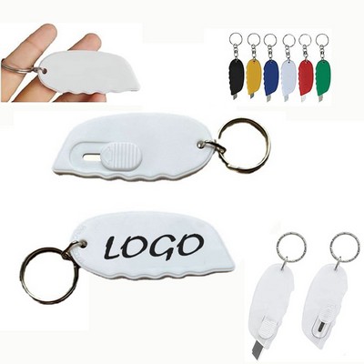 Personalized Mini Blade Box Cutter Keychain