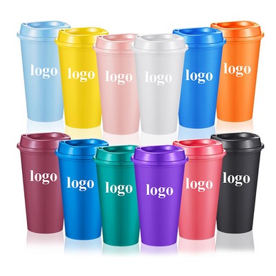 16 Oz Reusable Coffee Cups With Lids