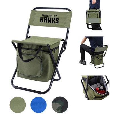 Folding Chair with Cooler Bag