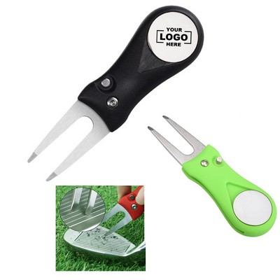 Folding Golf Divot Repair Tool