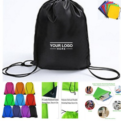 Drawstring Harness Backpack