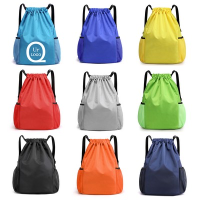 Oxford Cloth Drawstring Backpack