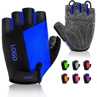 Bike Gloves for Men Women with Anti-Slip Shock-Absorbing Pad,Light Weight,Half Finger For Workout