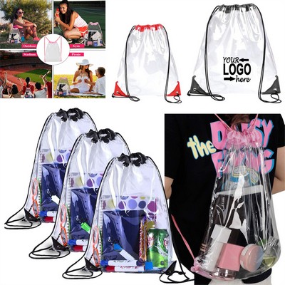 Clear Drawstring Bag